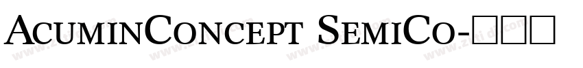 AcuminConcept SemiCo字体转换